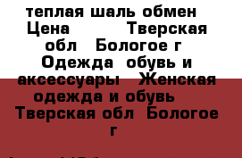 теплая шаль,обмен › Цена ­ 500 - Тверская обл., Бологое г. Одежда, обувь и аксессуары » Женская одежда и обувь   . Тверская обл.,Бологое г.